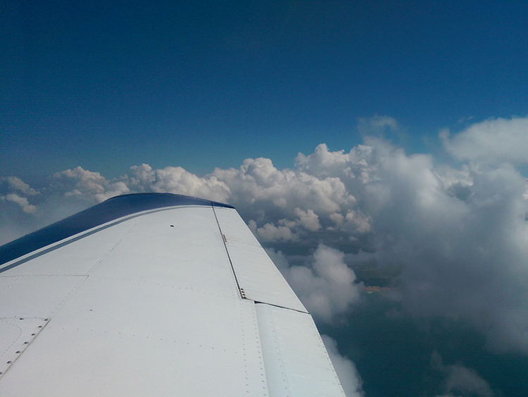 Flying above the clouds in Cornwall for the EASA Restricted Instrument Rating - IR(R)